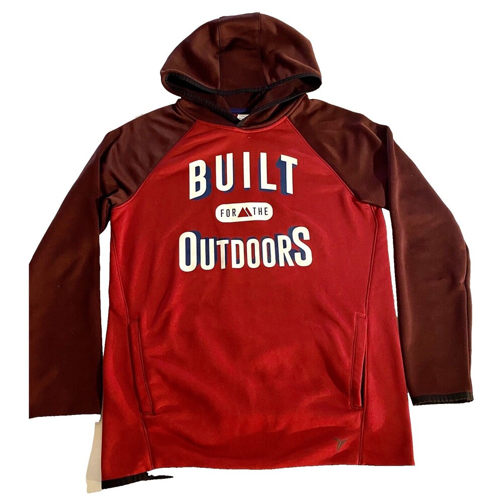 OLD NAVY Hoodie Youth 14-16 Built For The Outdoors Pullover Sweatshirt